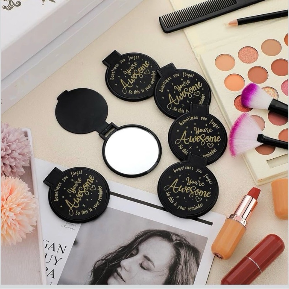 RESERVED 💜Sellers Gifts -15 PACK You’re Awesome”Compact Mirrors - Picture 6 of 7